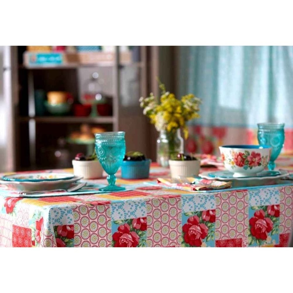 Pioneer Woman Patchwork Tablecloth New